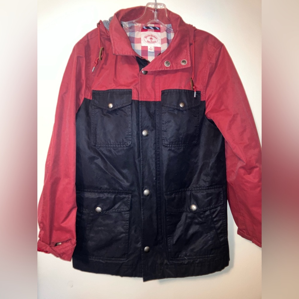 Brooks Brothers Men’s HoodedRaincoat Like New